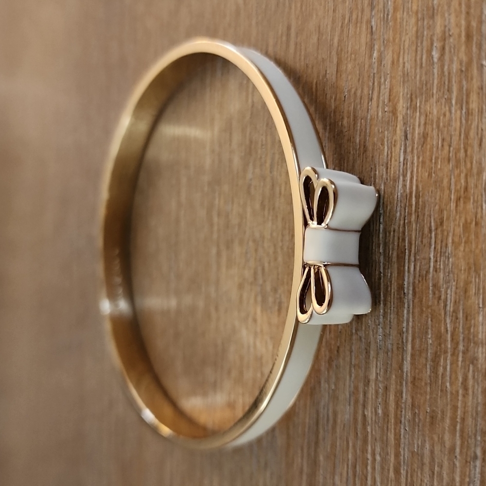 Kate Spade Ivory Gold Plated Bangle Bracelet